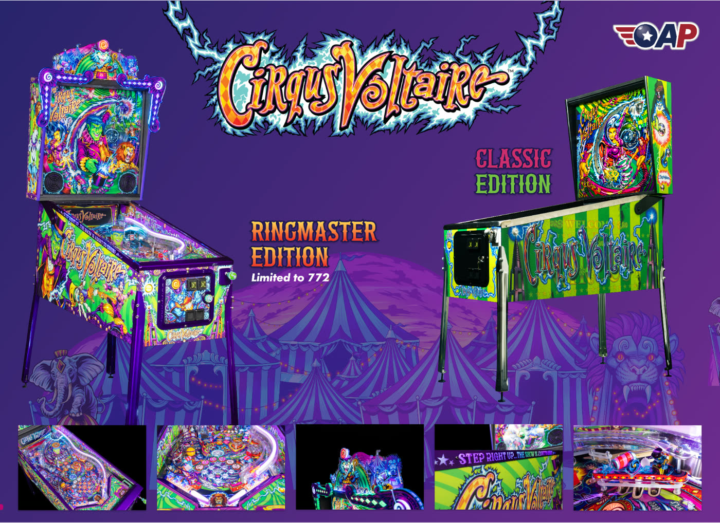 American Pinball presenta oficialmente Cirqus Voltaire Reimagined