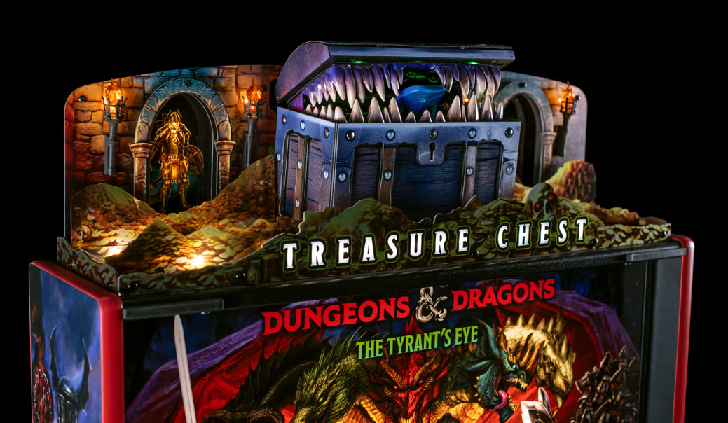 Stern presenta la línea de accesorios de Dungeons & Dragons: el topper Treasure Chest esconde un Mimic