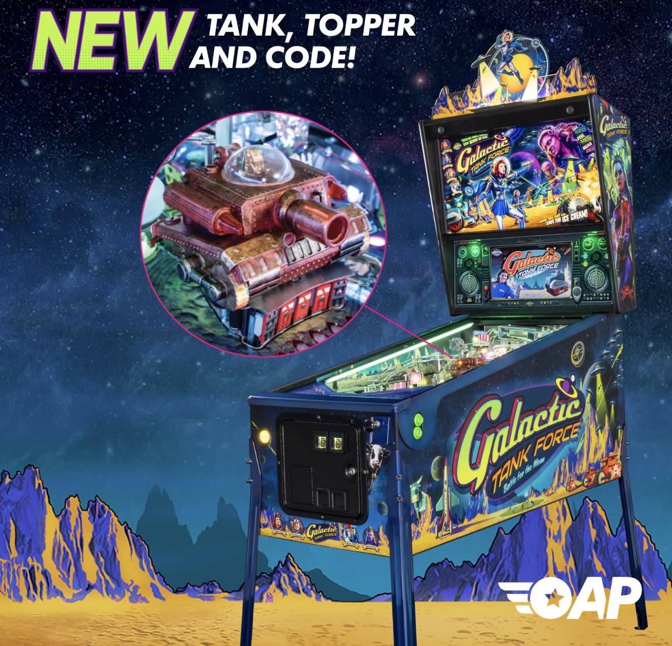 Galactic Tank Force Victory Edition: la despedida por todo lo alto de American Pinball