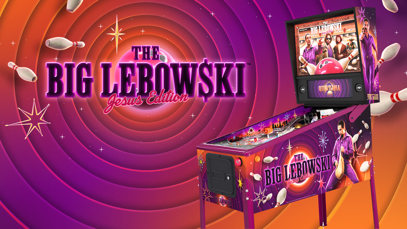 Dutch Pinball anuncia The Big Lebowski "Jesus Edition", una serie limitada a 300 unidades