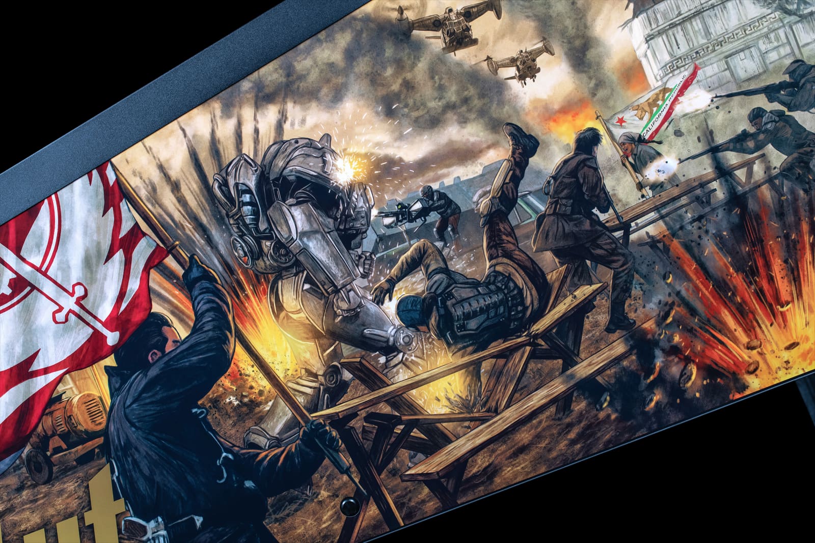 Detalle de un mecanismo del playfield de Fallout